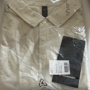 lululemon athletica Beige Patterned Men's Shirt